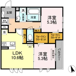 パラカント【3階】の間取り