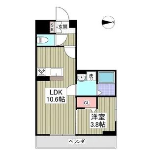 ルミエール観音【2階】の間取り