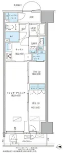 パークアクシス品川天王洲アイル【6階】の間取り