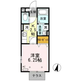リベラ湘南【1階】の間取り