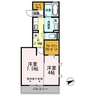 ワイズハウス【2階】の間取り