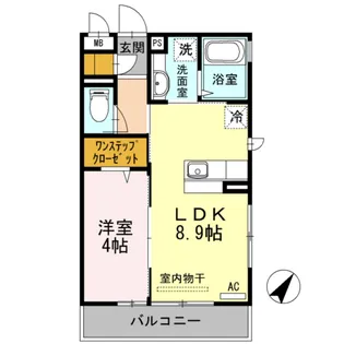 ウェールス久地【2階】の間取り