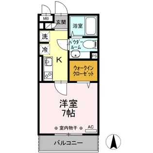 ベルソス高倉 A【3階】の間取り