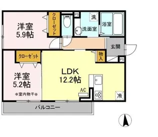 ラフター【3階】の間取り