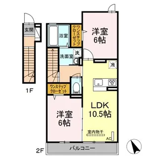 GFHILLS【2階】の間取り