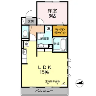 トネリコテラス 1【3階】の間取り