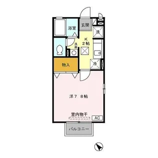 ベルハイム【1階】の間取り