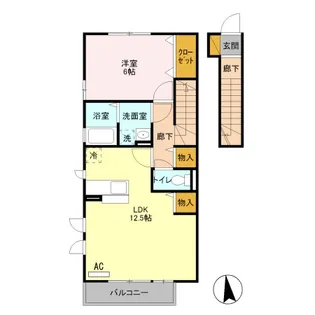 メゾンルミエール【2階】の間取り