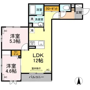 クレールガーデン【3階】の間取り