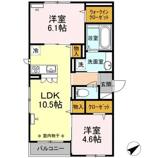 クレシェンテ【3階】の間取り