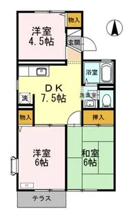ハイツひまわり【1階】の間取り