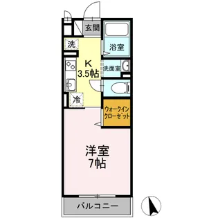 グレイス昭和【1階】の間取り