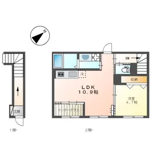 グレイスランドエム【2階】の間取り