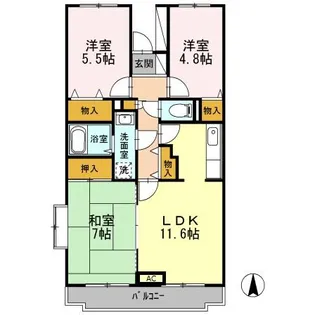 BELLEVUE参番館【3階】の間取り