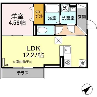 リュミエール ミナミ【1階】の間取り