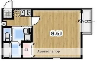AMBITION恩名【2階】の間取り