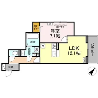 D PAINA HINO【3階】の間取り