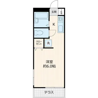 ハピネス佐柄【1階】の間取り