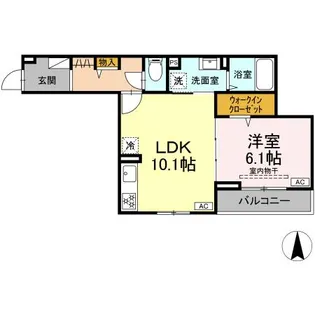 D PAINA松見町【2階】の間取り