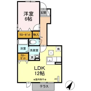 サンコート矢崎【1階】の間取り