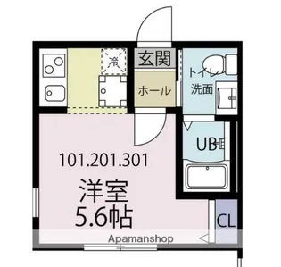 ベイヒルズK 戸部【2階】の間取り