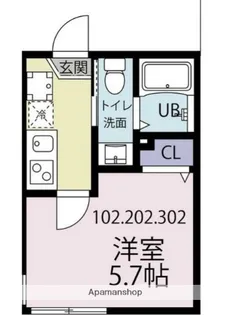 ベイヒルズK 戸部【2階】の間取り