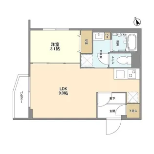 ウェルスクエア馬込Ⅱ【3階】の間取り