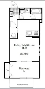 ディア シーサイド【2階】の間取り