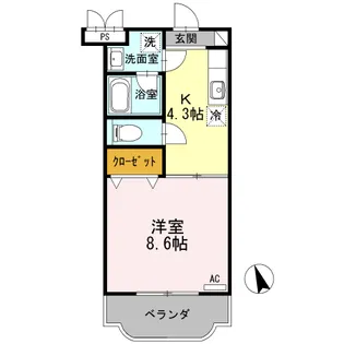 ミロディア【3階】の間取り