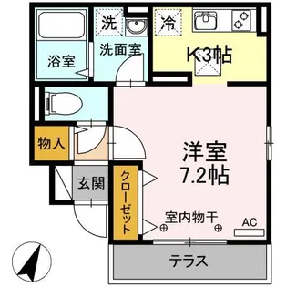 プティフォンテーヌ【1階】の間取り
