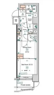 SQUARE CITY TSURUMIICHIBA【1階】の間取り