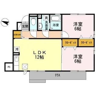 グランドゥール【1階】の間取り