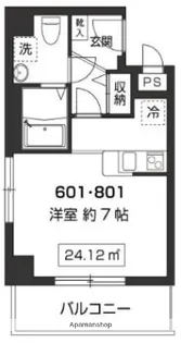 ベルストーク1【8階】の間取り