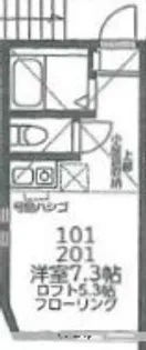 K.F 堀ノ内【1階】の間取り