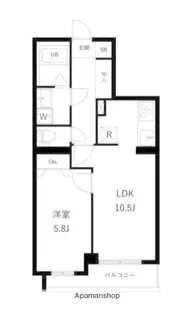 東京都大田区東六郷1丁目【マンション】の間取り
