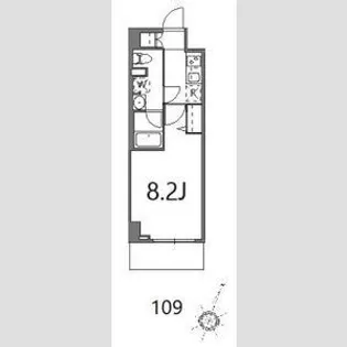 ティーステージジェイアール浜川崎【1階】の間取り