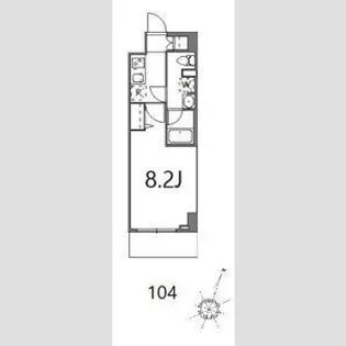 ティーステージジェイアール浜川崎【1階】の間取り