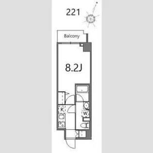 ティーステージジェイアール浜川崎【2階】の間取り