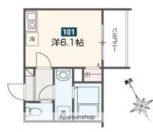 MELDIAかしわ台駅前【1階】の間取り