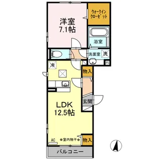 カサ・デ・アンジェラ【1階】の間取り