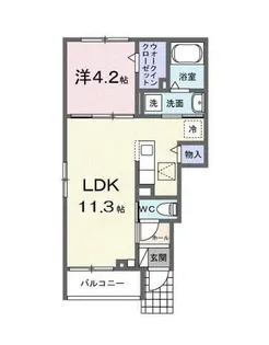 レフィナード【2階】の間取り