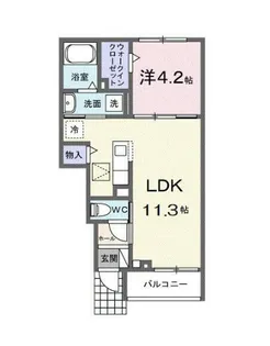 レフィナード【2階】の間取り