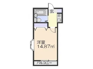 パークハイム衣笠【2階】の間取り