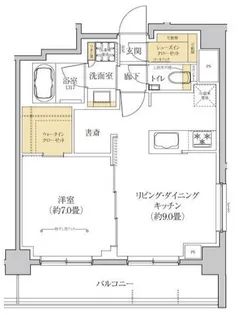 グレーシアフィット横浜【9階】の間取り