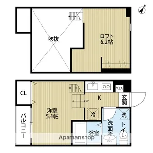 メゾン・ド・ミラ【1階】の間取り