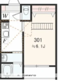 アザーレ・パッシオ本厚木B【3階】の間取り