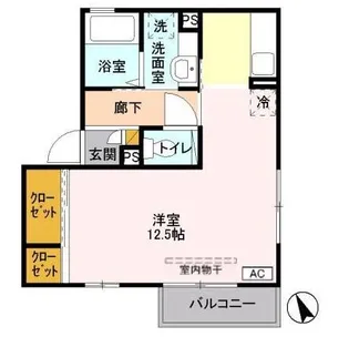 ホワイトレジデンス・サチ【2階】の間取り