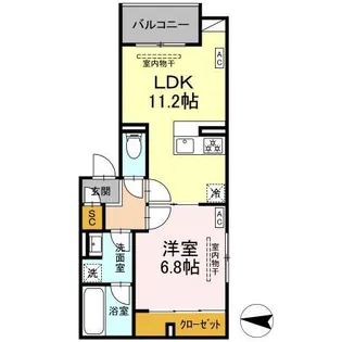 ボアブロンシュ深見【2階】の間取り