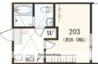 アザーレ・キュリオス中央林間【2階】の間取り