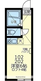神奈川県横浜市金沢区大道1丁目【アパート】の間取り